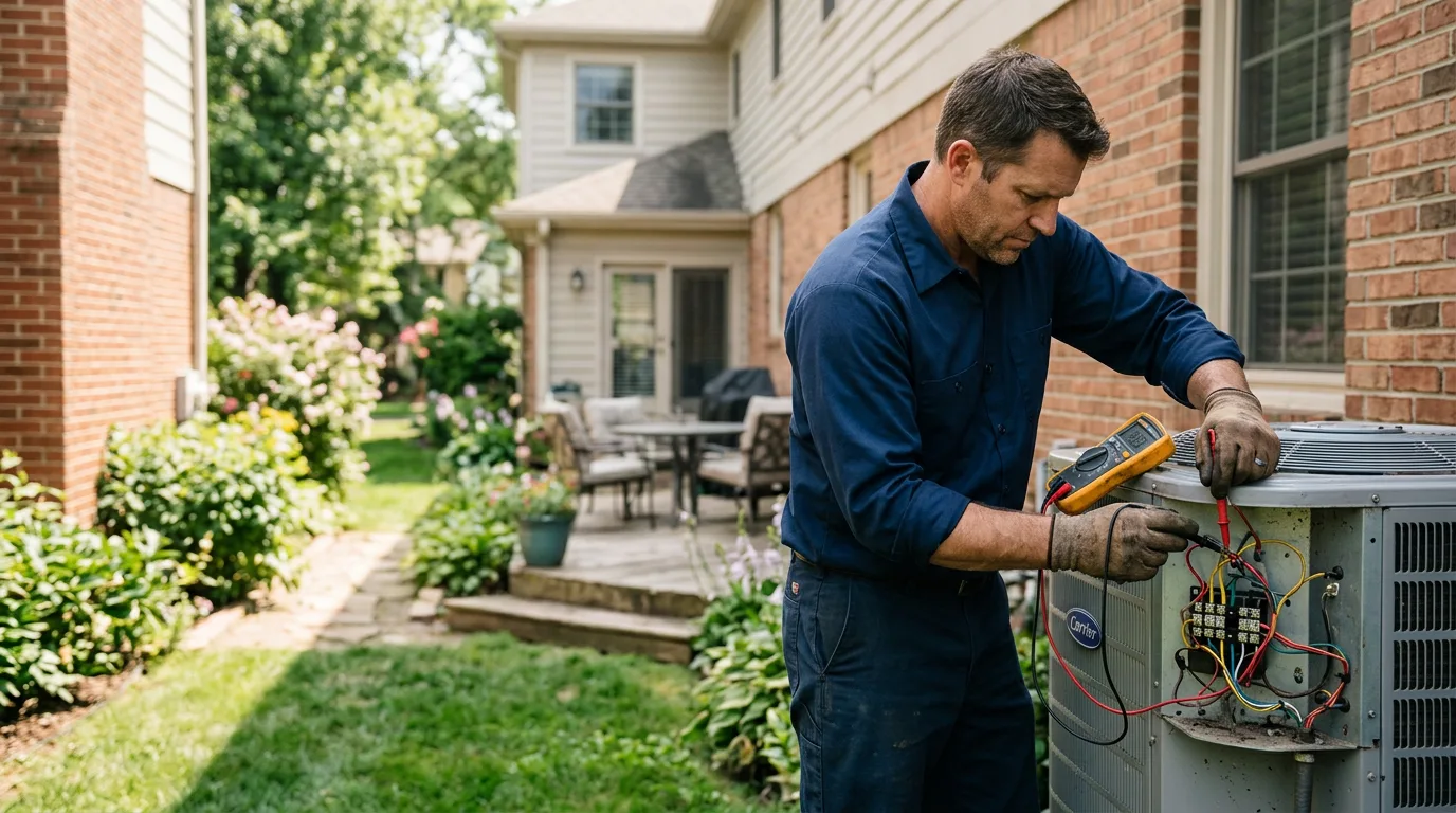 HVAC technician working near Wind Gap, PA